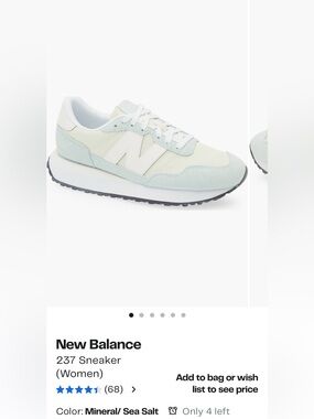 New Balance Women's Mint and White Retro Runner Sneakers